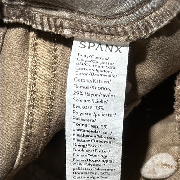 Spanx twill cropped wide leg Pants Smoke - Picture 7 of 7